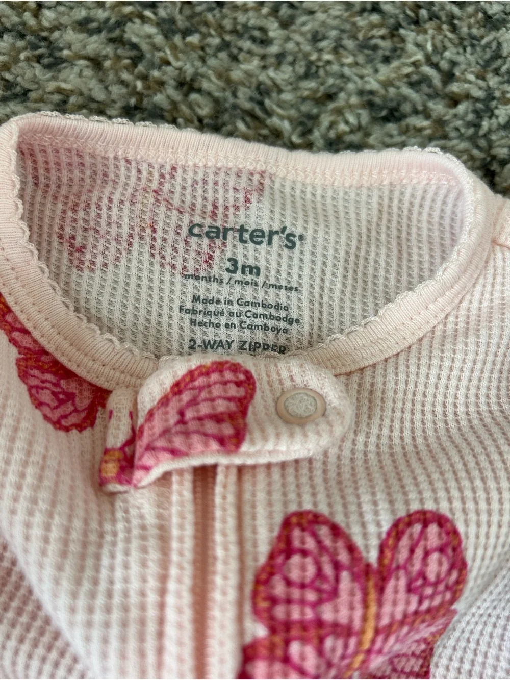 Baby Girl Footed One-Piece Sleepers - 5 Pack